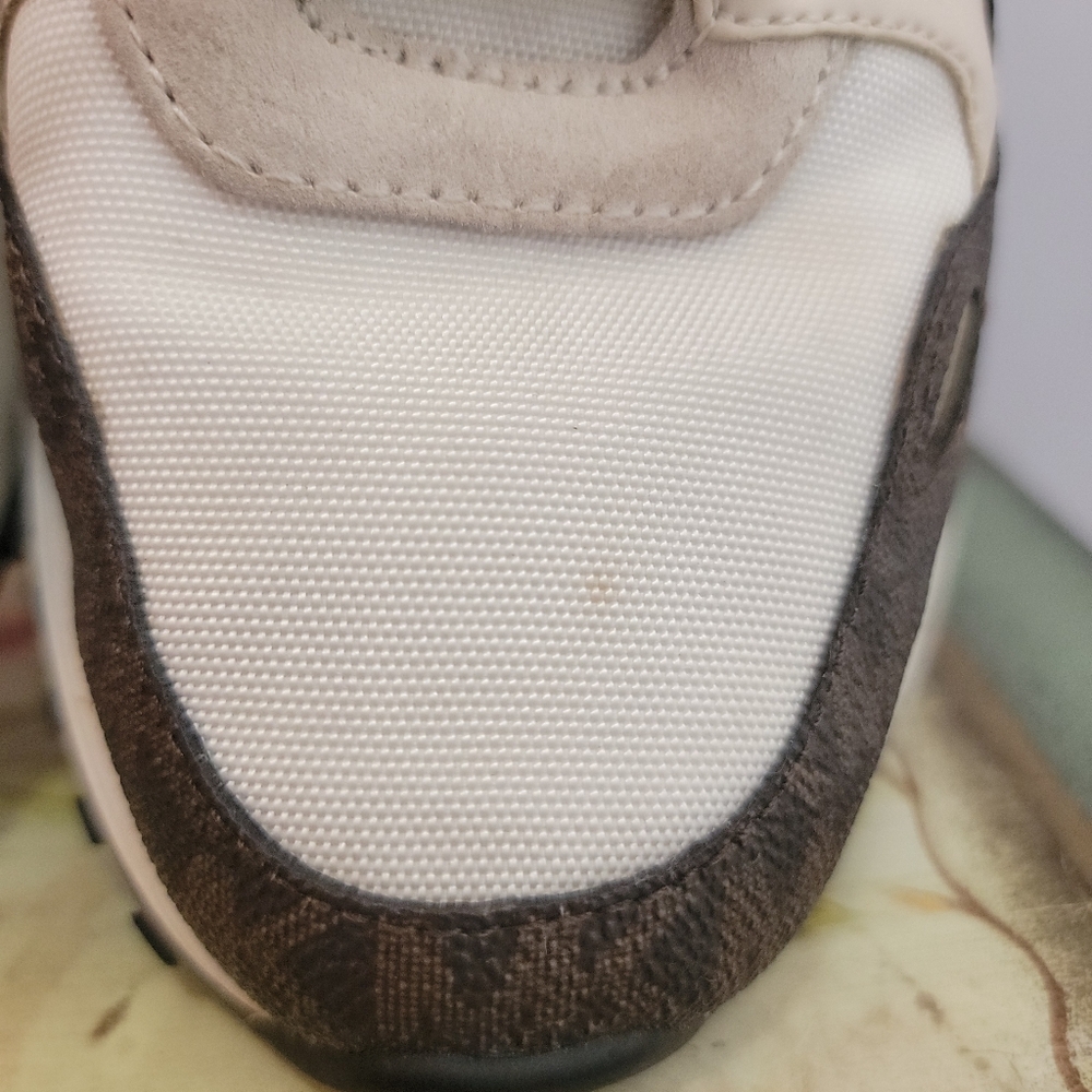 Michael Michael Kors Theo MK Intial Canvas and Suede Trainer Size 7 - Picture 6 of 13